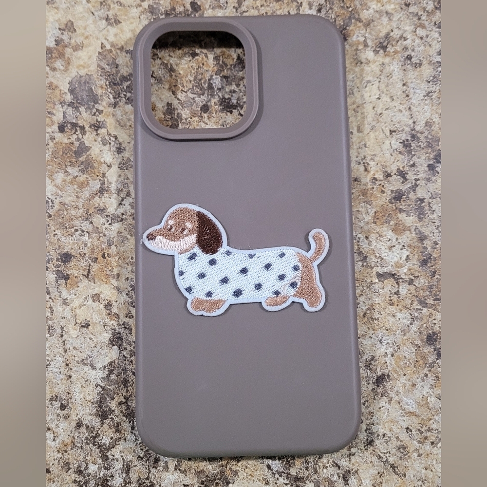 Brown Dog-Themed iPhone 14 Pro Max Case